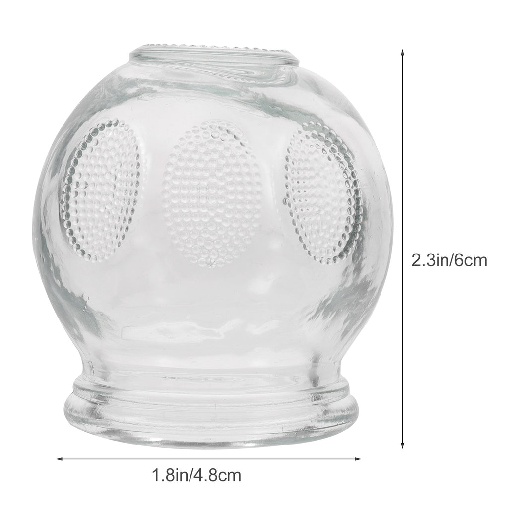 6Pcs Gua Sha Therapy Cans Body Set Chinese Set Glass Fire Can Hand Tools Appliance Cupping Cup Massager Scraping Cupping Cups