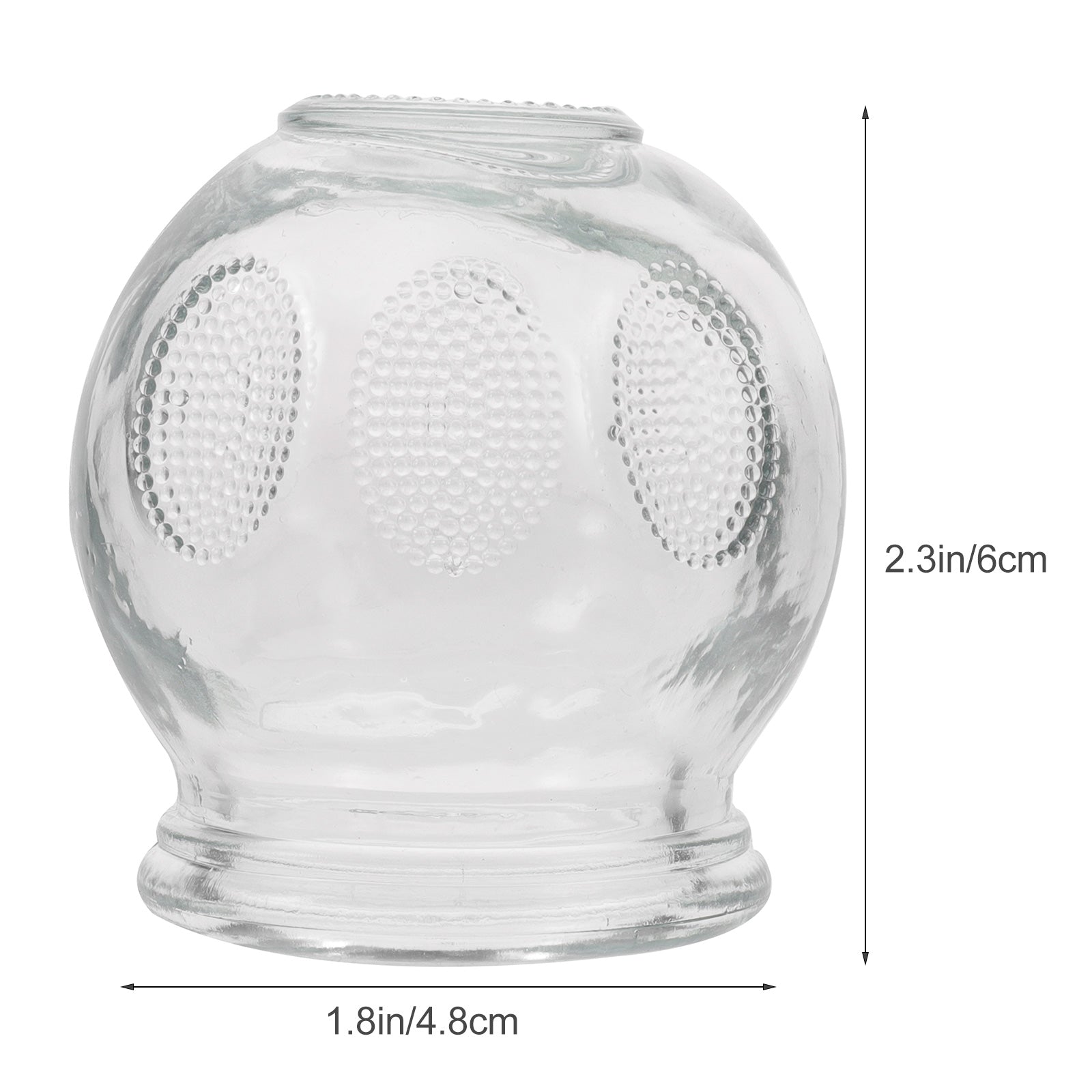 6Pcs Gua Sha Therapy Cans Body Set Chinese Set Glass Fire Can Hand Tools Appliance Cupping Cup Massager Scraping Cupping Cups