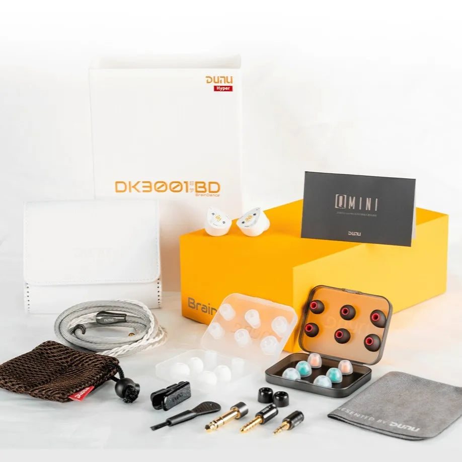 DUNU DK3001BD 1DD+4BA+4Micro Planar Drivers In Ear Monitor Earphone HiFi Wired Hybrid Earphones MMCX with Q-Lock 3.5+4.4 Plugs
