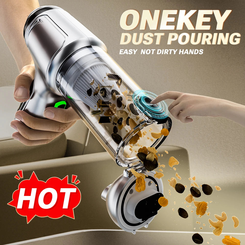 SZUK 638000Pa Car Vacuum Cleaner Portable Handheld Wireless Machine Mini Vacuum Cleaner Strong Suction Car Vacuum Cleaner