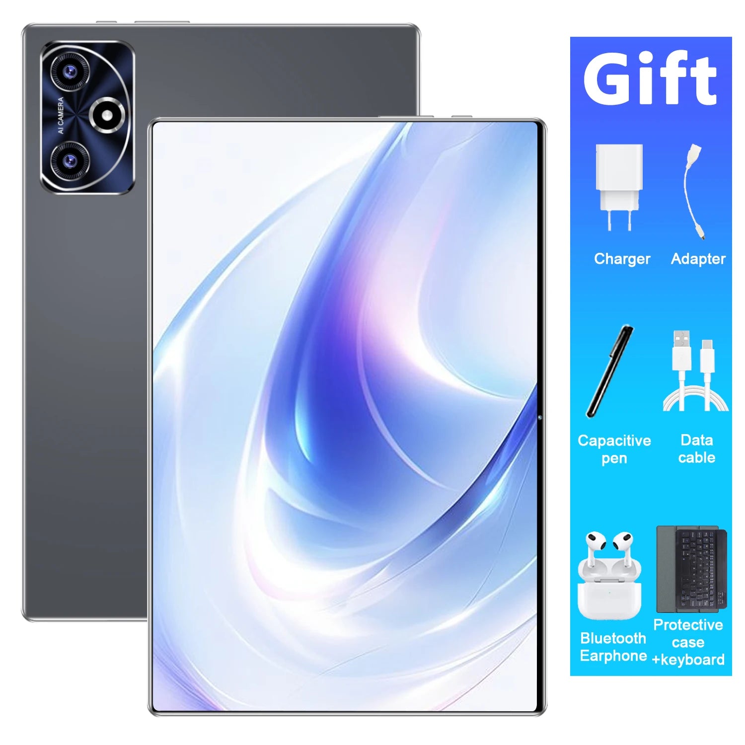 2026 Global Version Tablet Android 5G New 10.36Inch Tablet Android 16GB RAM 1TB ROM 20000mAh 14-Core Android 13 WiFi Dual SIM Network Bluetooth WPS GPS