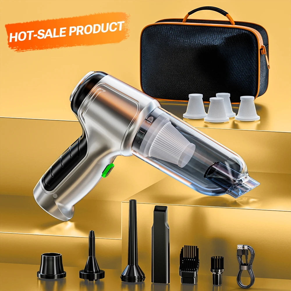 SZUK 638000Pa Car Vacuum Cleaner Portable Handheld Wireless Machine Mini Vacuum Cleaner Strong Suction Car Vacuum Cleaner
