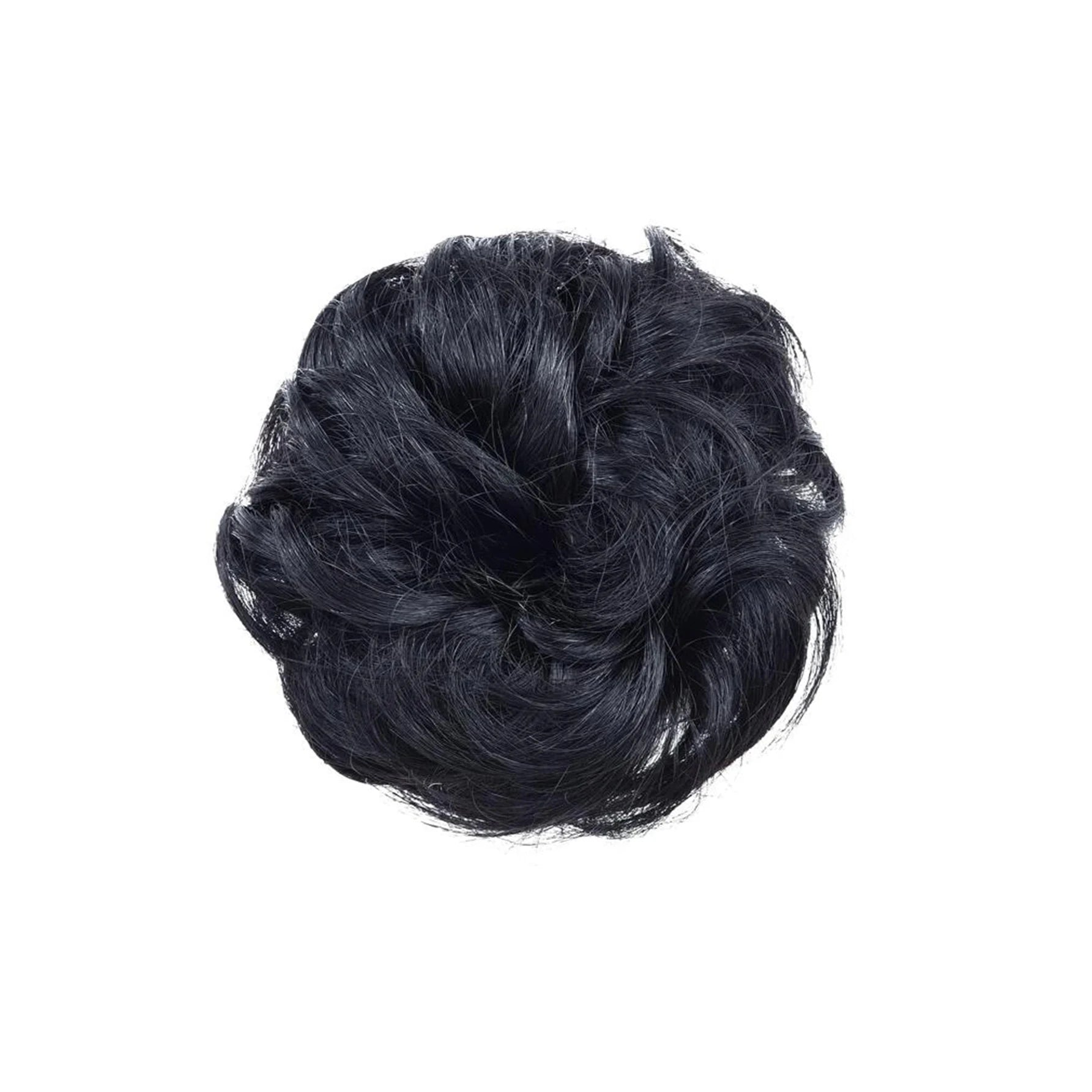 Human Hair Messy Hair Bun Chignon Extensions Scrunchy Updo HairPiece Soft And Comfortable To Wear Bun Hair Scrunchies Curly Wavy