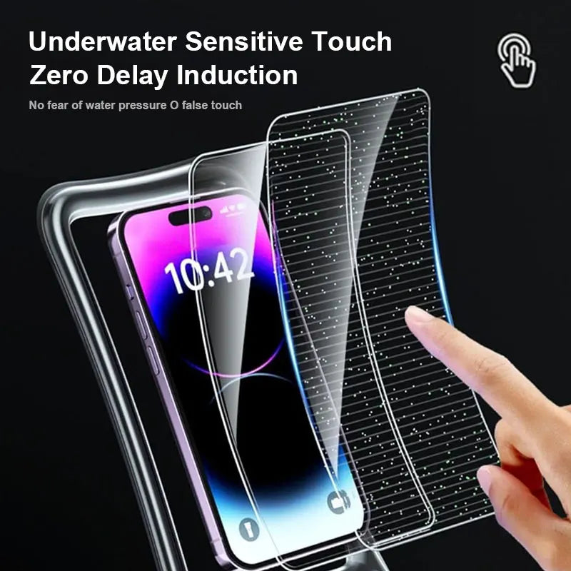 Waterproof Phone Pouch Case Drift Diving Swimming Bag Underwater Dry Bag Case Cover For Phone Water Sports Beach Pool 7 inch