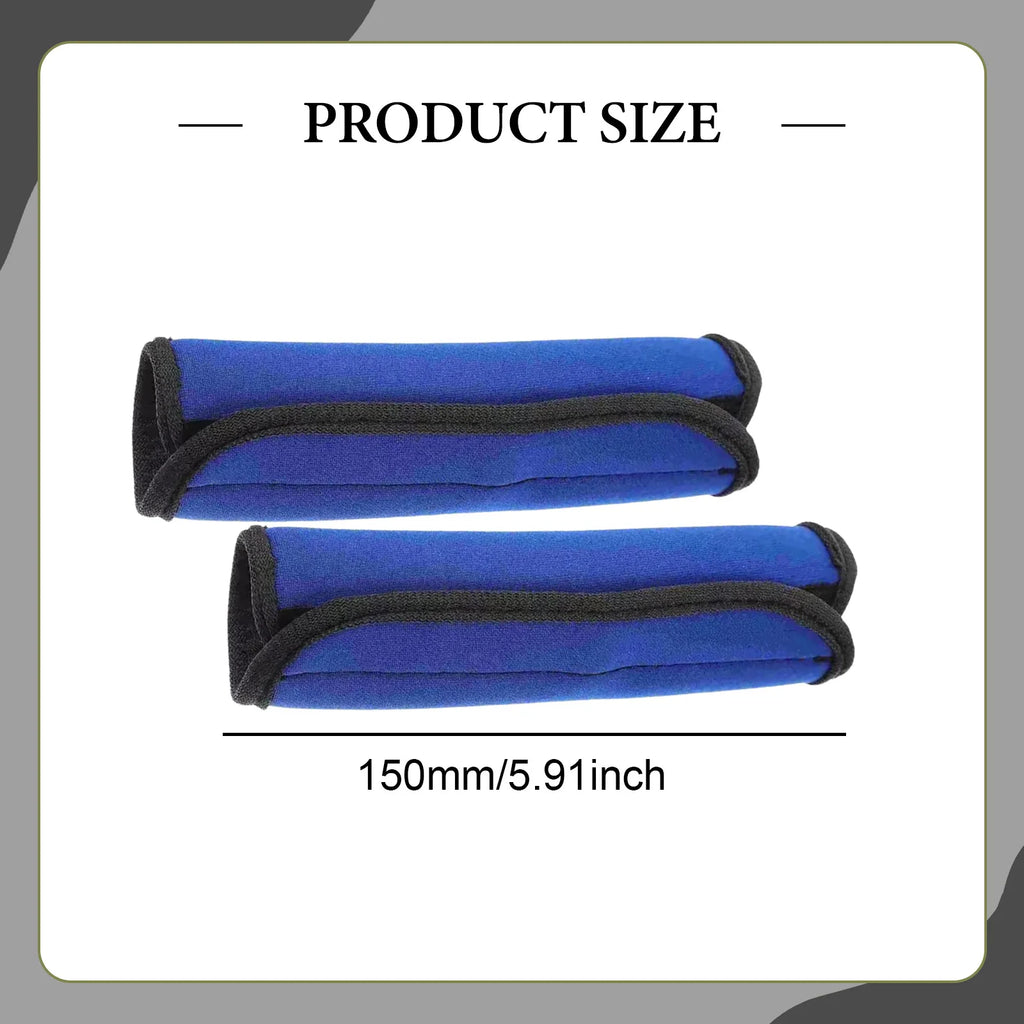 2Pcs Pull up Bar Cushion Grips 3mm Thick Barbell Bar Gym Weightlifting Grip Wraps Sleeves for Gym Fitness Exercise