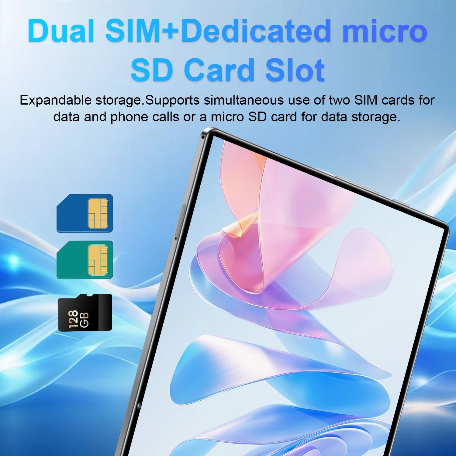 2026 Global Version Tablet Android 5G New 10.36Inch Tablet Android 16GB RAM 1TB ROM 20000mAh 14-Core Android 13 WiFi Dual SIM Network Bluetooth WPS GPS