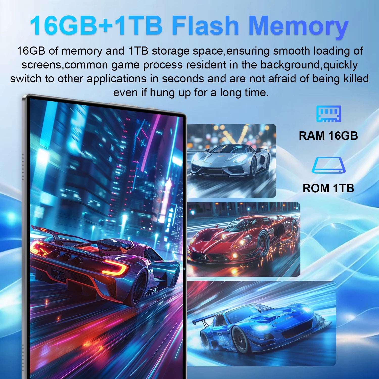 2026 Global Version Tablet Android 5G New 10.36Inch Tablet Android 16GB RAM 1TB ROM 20000mAh 14-Core Android 13 WiFi Dual SIM Network Bluetooth WPS GPS