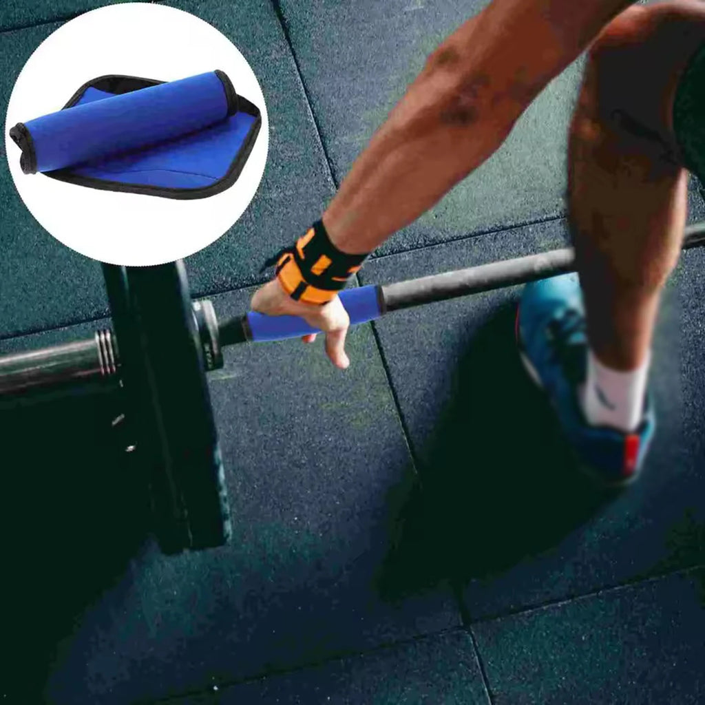 2Pcs Pull up Bar Cushion Grips 3mm Thick Barbell Bar Gym Weightlifting Grip Wraps Sleeves for Gym Fitness Exercise