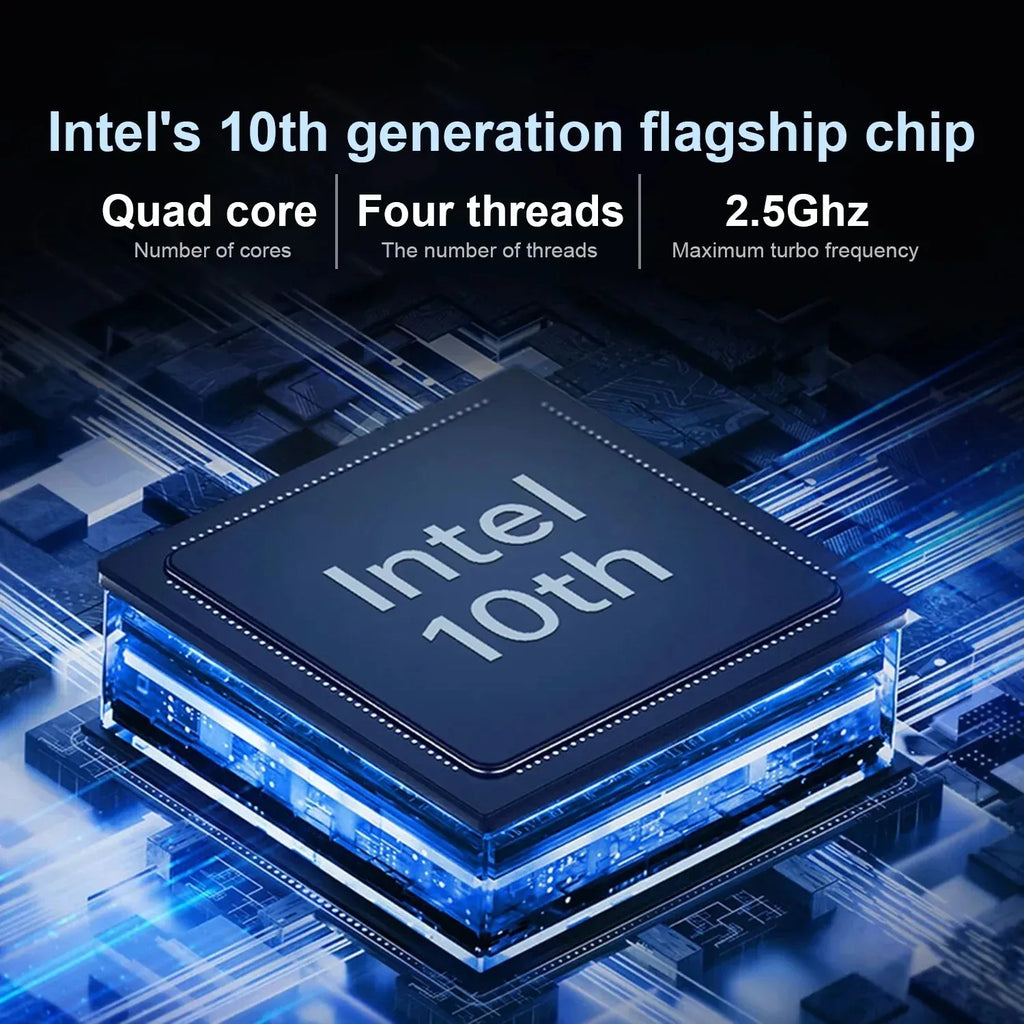 14.1'' Laptop Windows 11 Intel Atom x7 A3950 180° Folding Slim Laptop 12GB RAM 512GB 1TB SSD 1920*1080 Office Study Computer PC