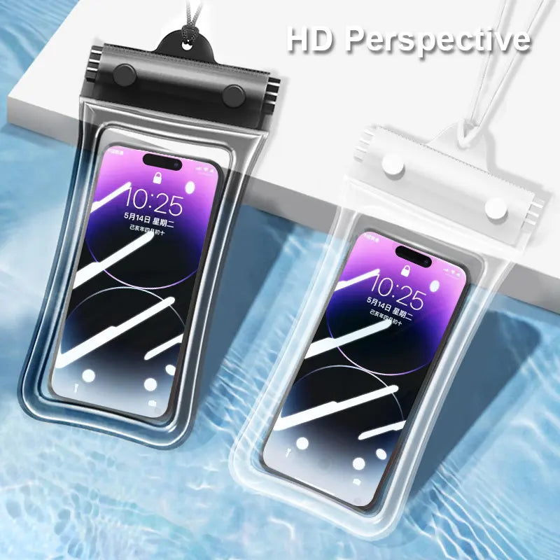 Waterproof Phone Pouch Case Drift Diving Swimming Bag Underwater Dry Bag Case Cover For Phone Water Sports Beach Pool 7 inch