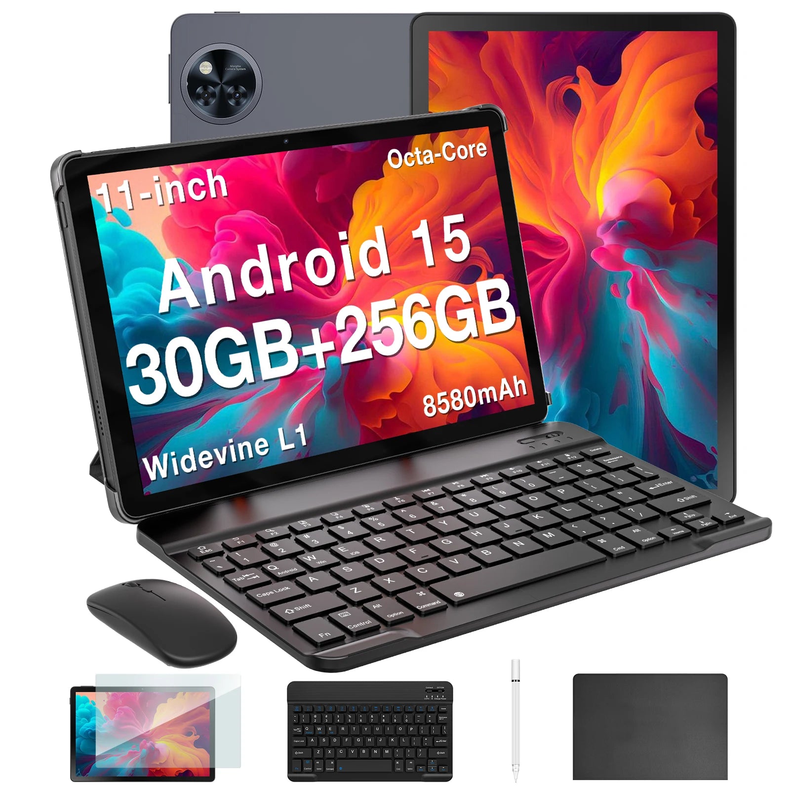 Global Version DOOGEE U11 Pro Android 15 Tablet 30GB(6+24) 256GB 11" HD 90Hz Display 8580mAh Battery Unisoc T7200 Widevine L1