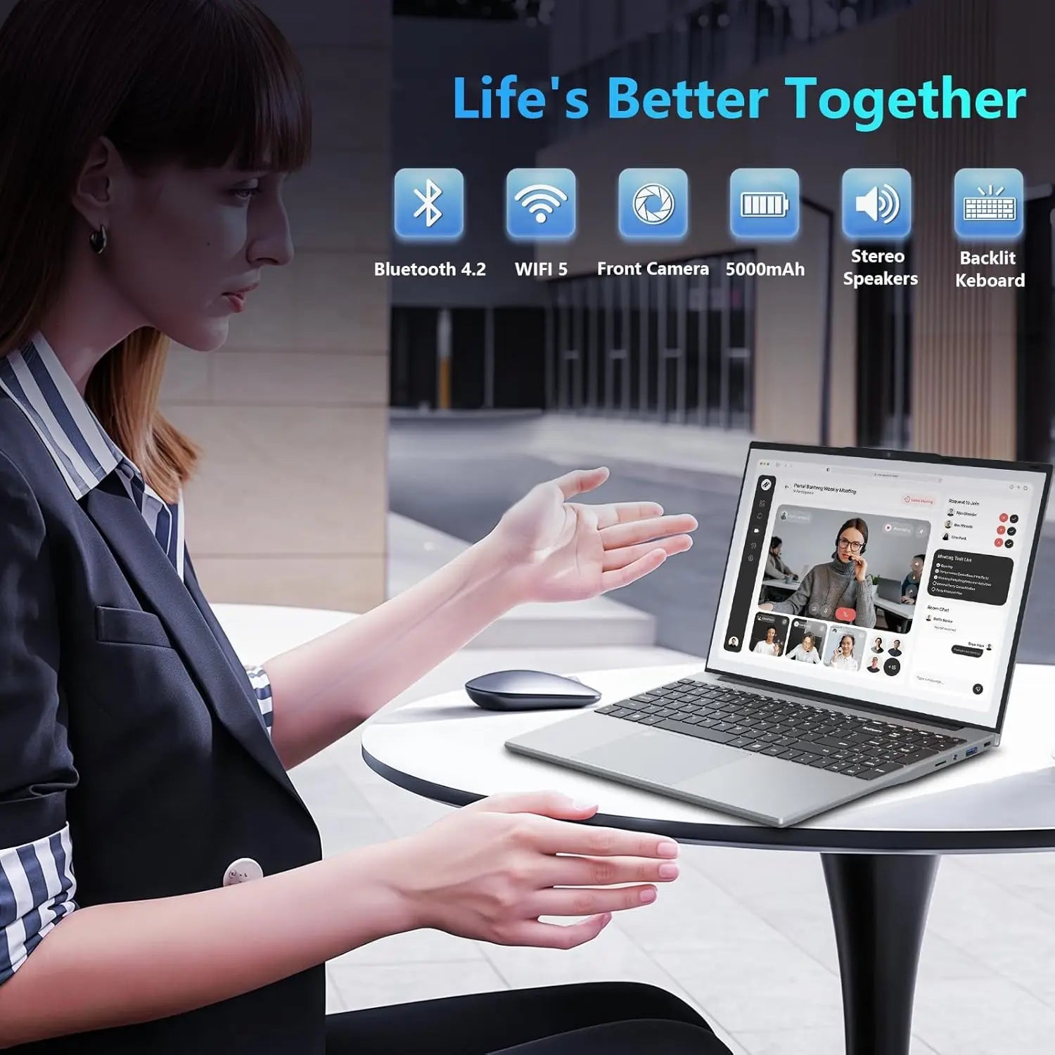 15.6inch Intel Notebook PC Ultra Slim Laptop Intel Core i3-5005U 16GB RAM 1TB 2TB SSD Office Study Computer PC Windows 11 Pro