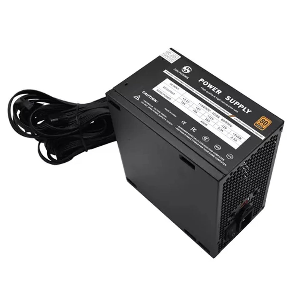 Atx Gamer Power Supply For Pc 80 Plus Bronze 400W 110V/220V Black Bk-f400
