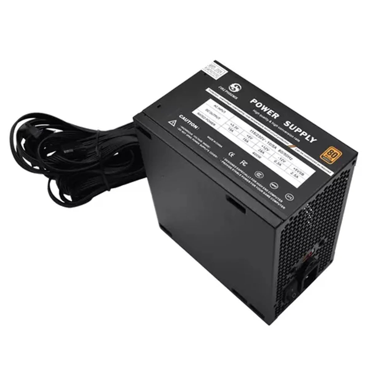 Atx Gamer Power Supply For Pc 80 Plus Bronze 400W 110V/220V Black Bk-f400