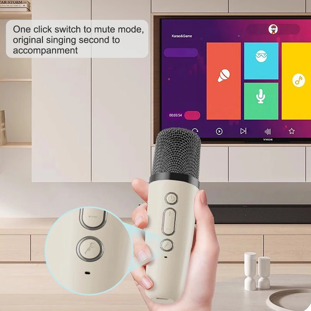 Professional Singing Bluetooth $peaker ColumnSpeaker High-end Ktv Karaoke Microphone Bluetooth Audio Wireless Mic