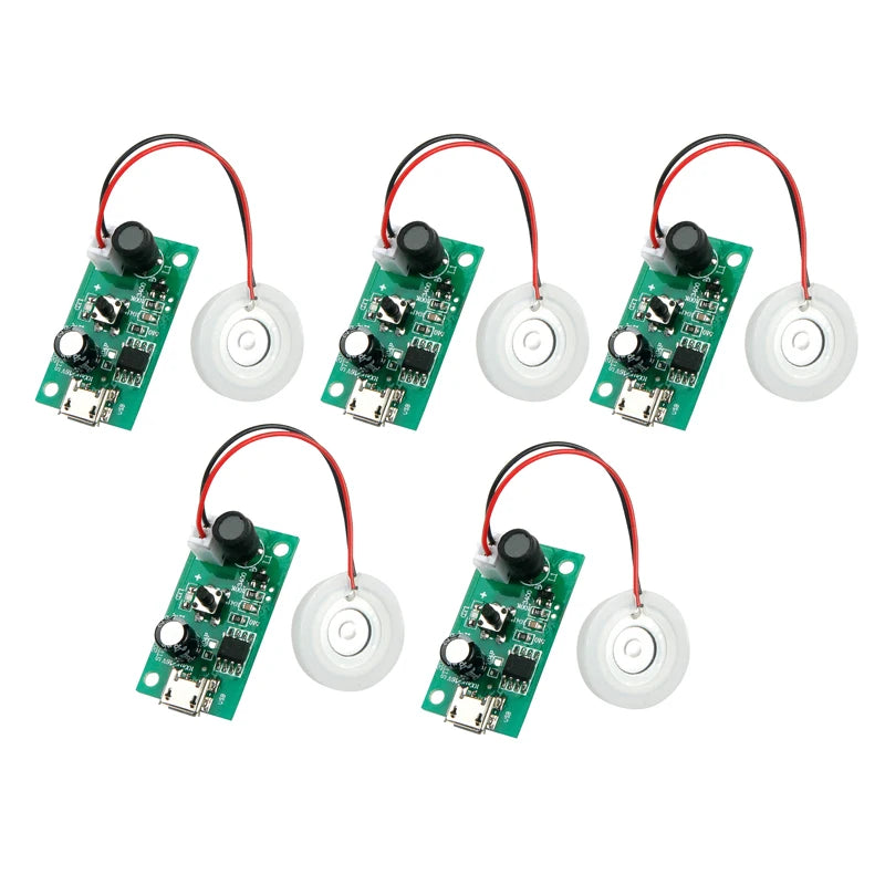 3x / 5x 1.5-3W USB Mini Humidifier DIY Kits Mist Maker And Driver Circuit Board Fogger Atomization Film Atomizer