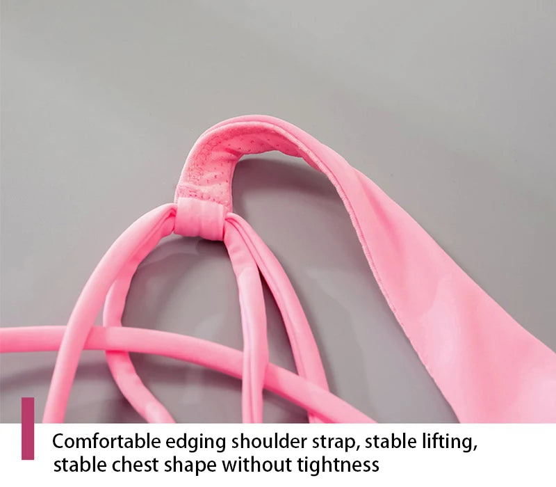 New Fitness Sports Bra for Women Push Up Cross Back Shockproof Running Gym Training Workout Yoga Underwear Crop Tops