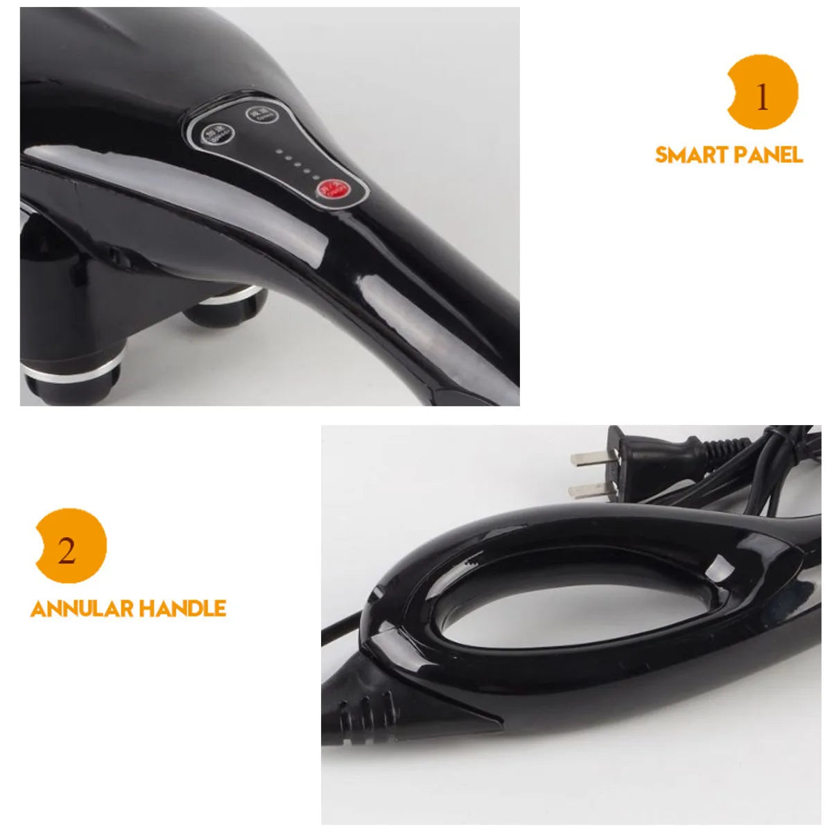 Four-head powerful multifunctional vigorous king massager, neck, waist and legs, whole body household electric massage stick