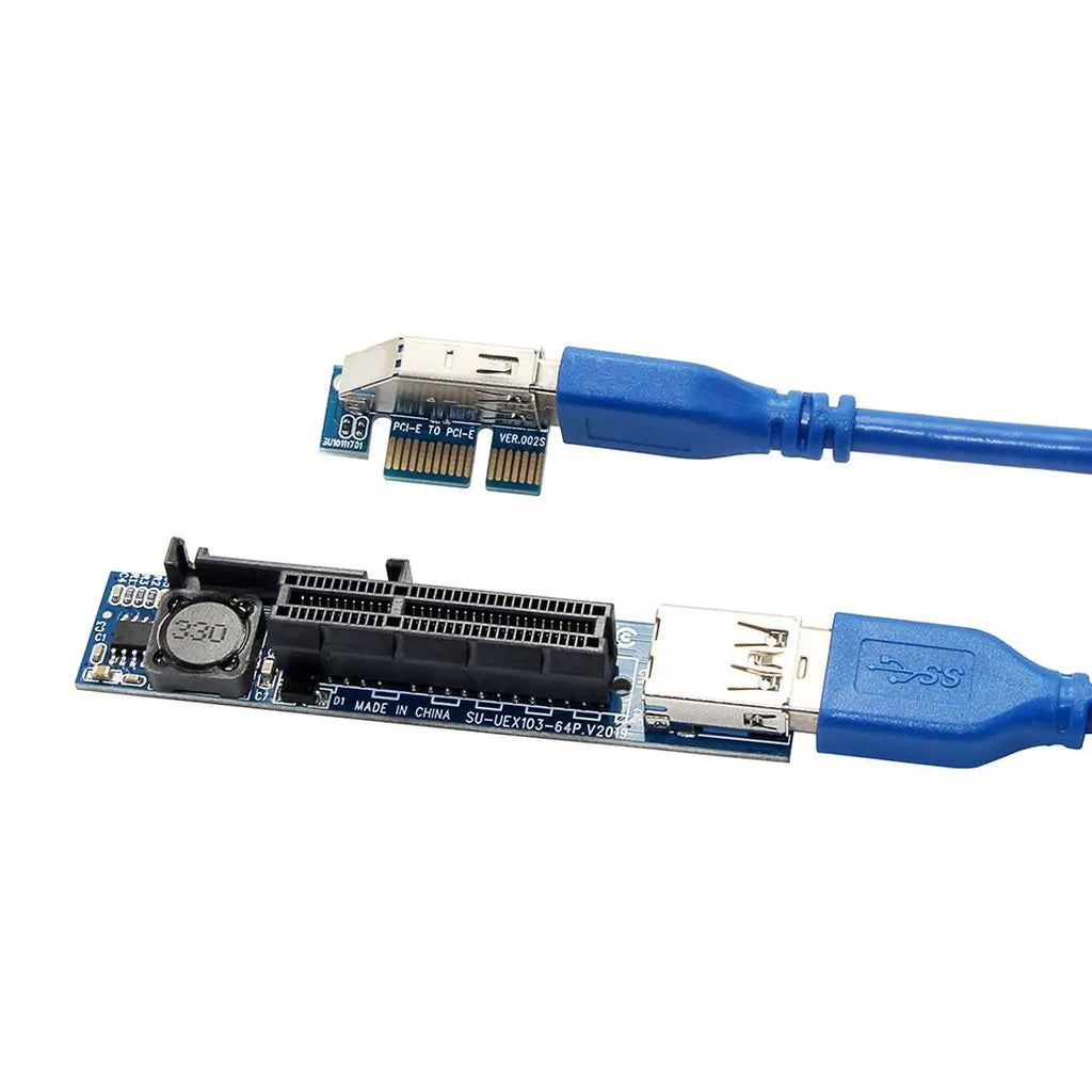 XT-XINTE PCI Express USB 3.0 Adapter Raiser Extender PCIE Riser Card USB 3.0 PCI-E SATA PCI E Riser PCI Express X1 to X4 Slot