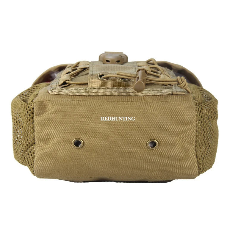 Tactical Pouch CS Dump Drop Pouch Outdooer Utility Pouch Bag Waterproof 1000D Nylon Folding Molle Dump Bag for Outdoor Hiking
