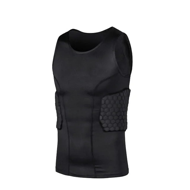 Padded Compression Shorts Vest Knee Pads Protector Football Paintball Basketball Skating Rugby Soccer Anti-collision Suits Sets