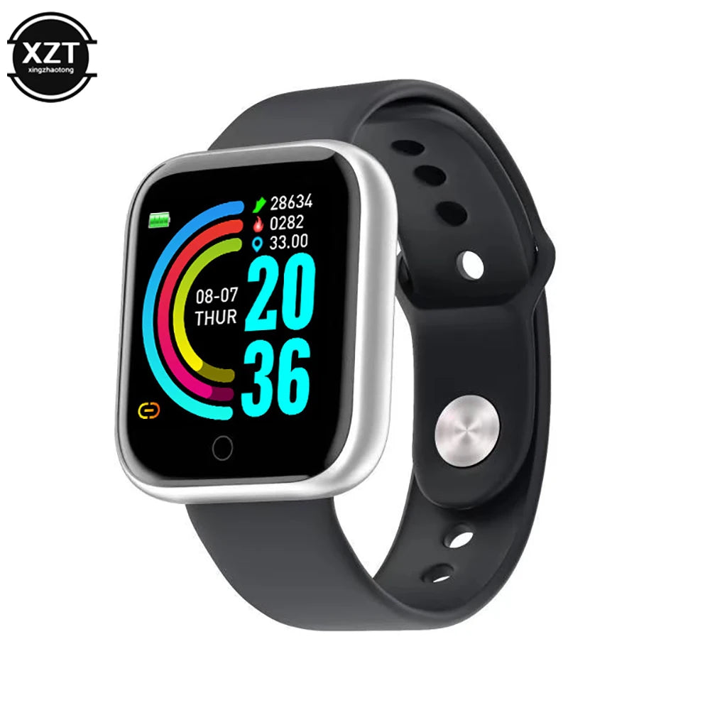 Health Monitor Smart Watch Y68 Men Sports Watches Women Fitness Tracker Bracelet Steps Calorie Bluetooth Wrist Watch D20 Clock