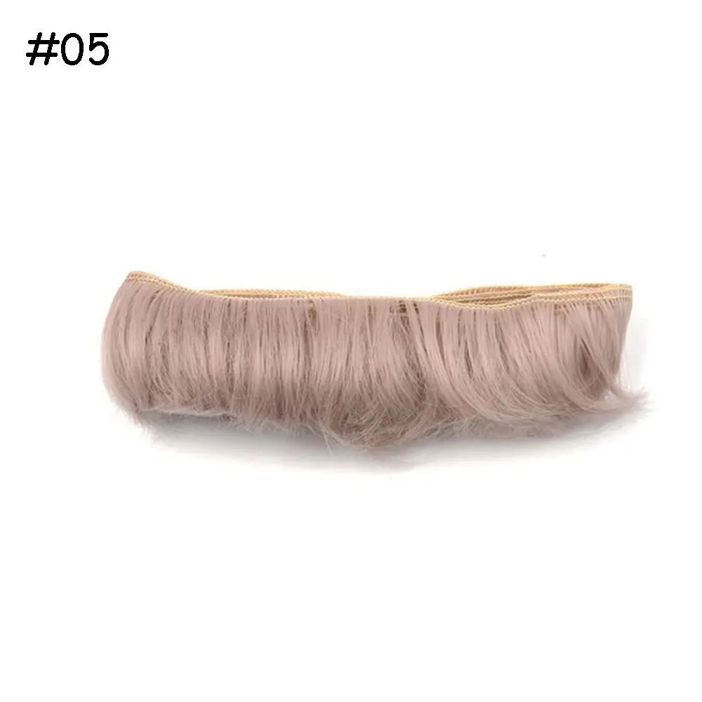 5CM Wigs 1/6 1/4 1/3 Mini Tresses Short Curly Wigs Toy Toupee Doll Fringe Hair Wigs Dolls Accessories Kids Gifts Accessories
