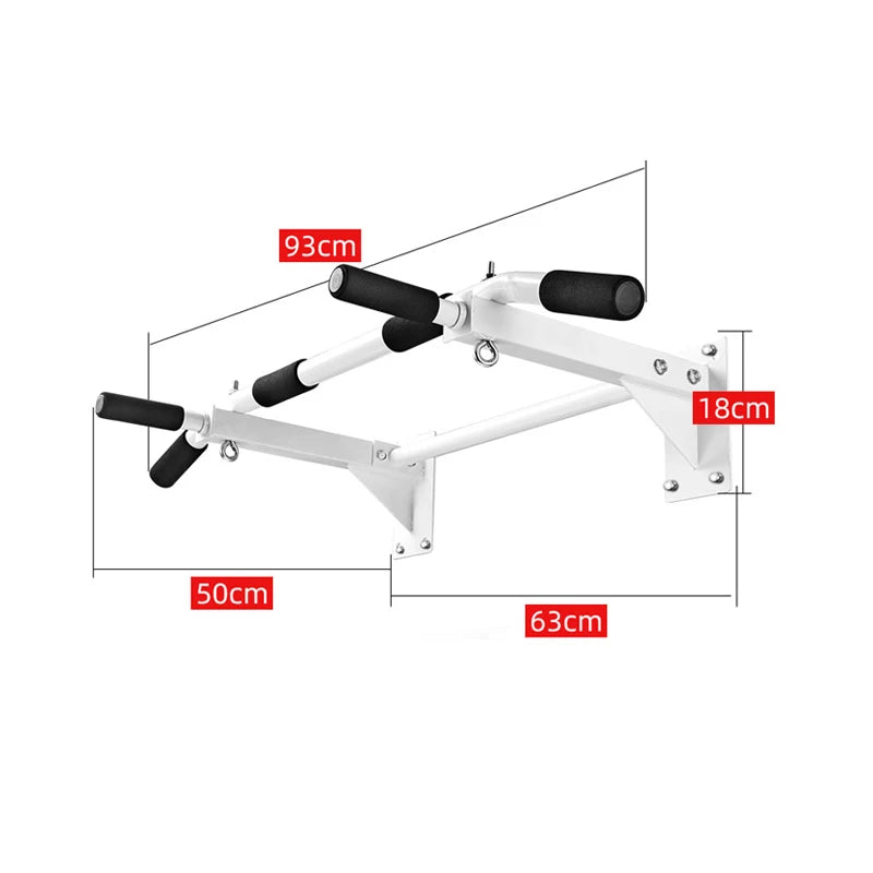 Wall Mounted Horizontal Bar Heavy Duty Chin Up Bars For Home Gym Pull Up Fitness Training Back Core Strength Workout Equipments