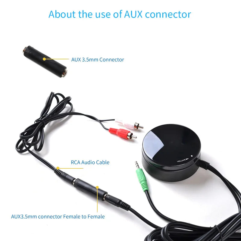 UNISIAN  Audio Controller Sound Volume Control by Aux 3.5mm Cable Adjustment For Amplifier Speaker System