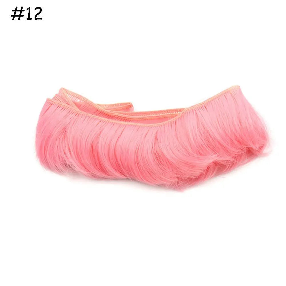 5CM Wigs 1/6 1/4 1/3 Mini Tresses Short Curly Wigs Toy Toupee Doll Fringe Hair Wigs Dolls Accessories Kids Gifts Accessories
