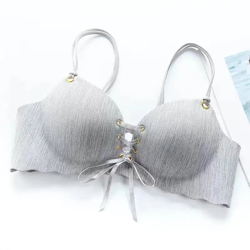Fashion Sexy Bars Adjusted Seamless Lingerie Wire Free Bras For Women Push Up Bra Intimates
