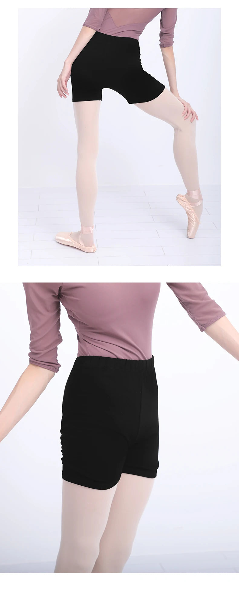 Women Ballet Dance Shorts Girls Black Full Cotton Professional Lady Leggings Boxer Pants for Dancing