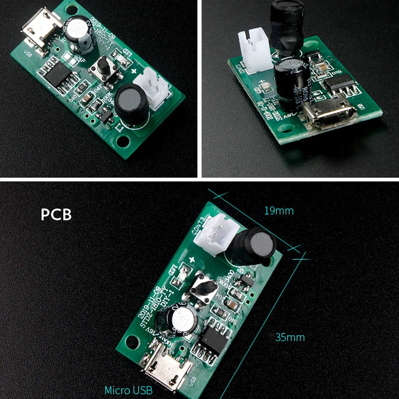 3x / 5x 1.5-3W USB Mini Humidifier DIY Kits Mist Maker And Driver Circuit Board Fogger Atomization Film Atomizer