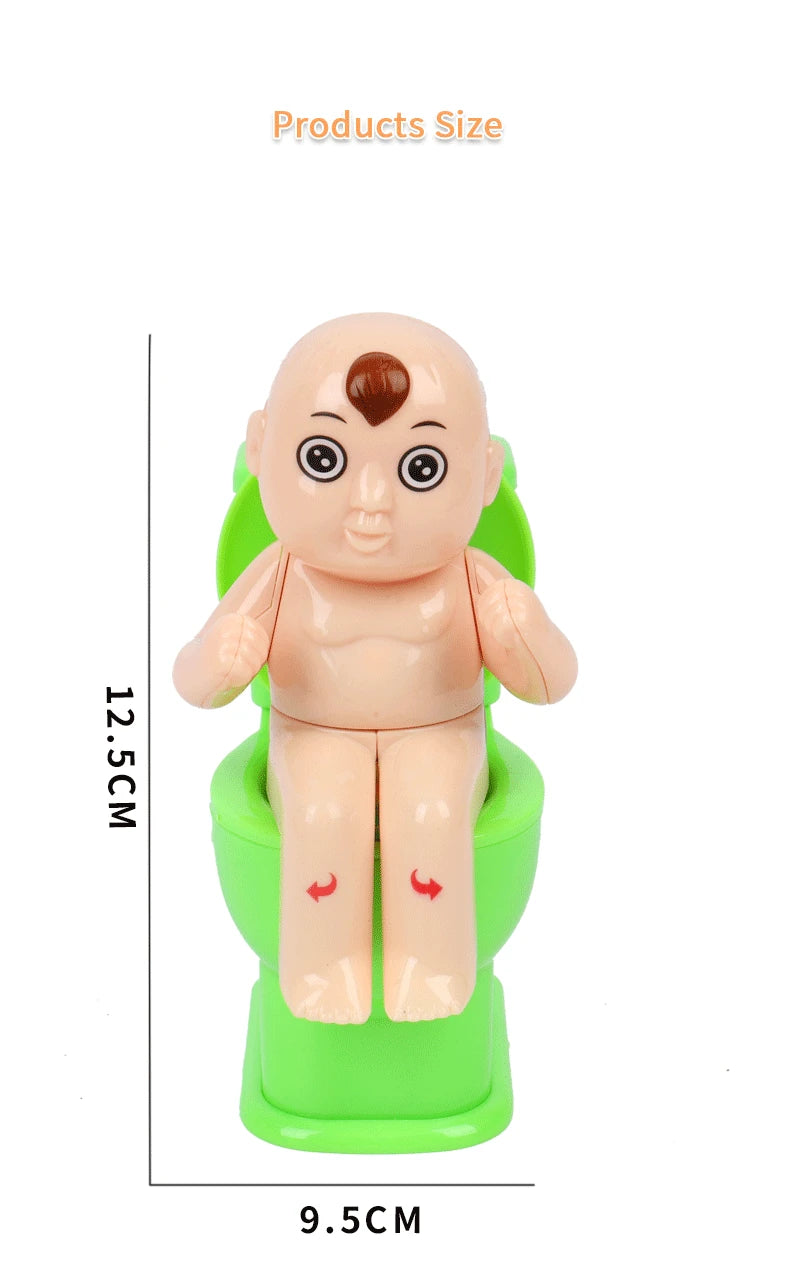 Adult Stress Reliever New Trick Water Spraying Toilet Toy Funny Water Jetting Toilet Doll for Children Play Game Prank Joke Gift