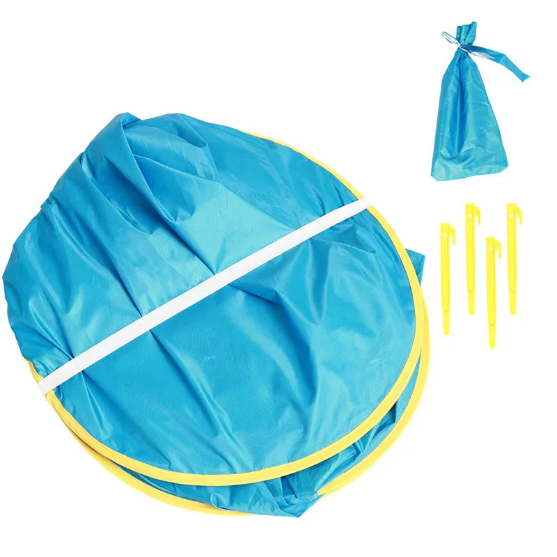 Kids Beach Tent UV Protection Pool Play House Tent Pop Up Portable Waterproof Swimming Pool Outdoor Toys For Children
