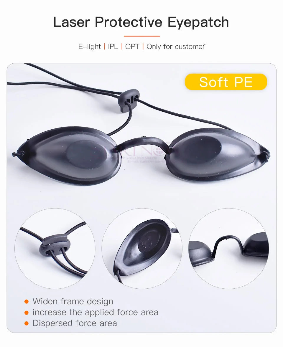 Laser Glasses 190nm-2000nm IPL Hair Removal Safety Eyepiece CE IPL OPT Soft PE Eye Mask Protective Eyepatches Laser Goggles