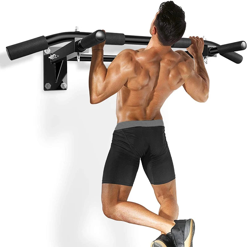 Wall Mounted Horizontal Bar Heavy Duty Chin Up Bars For Home Gym Pull Up Fitness Training Back Core Strength Workout Equipments