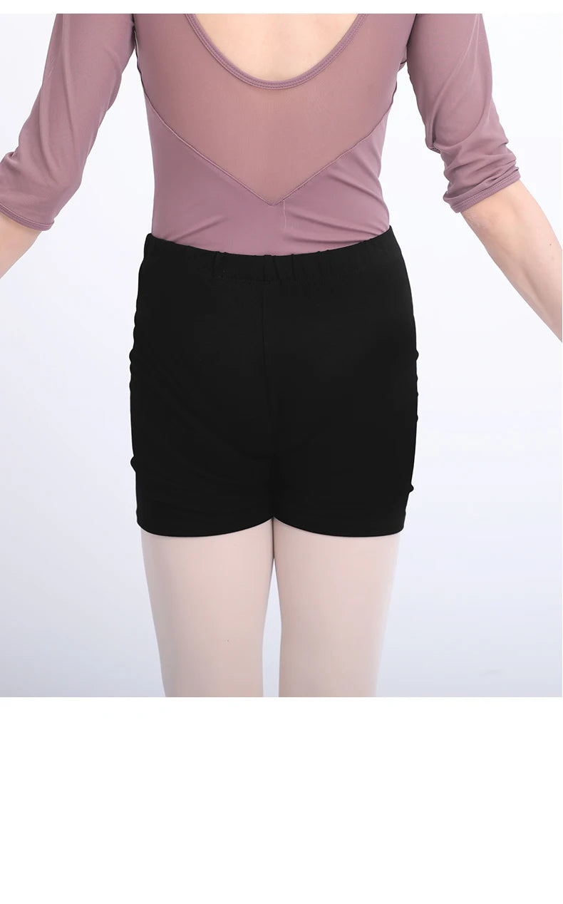 Women Ballet Dance Shorts Girls Black Full Cotton Professional Lady Leggings Boxer Pants for Dancing