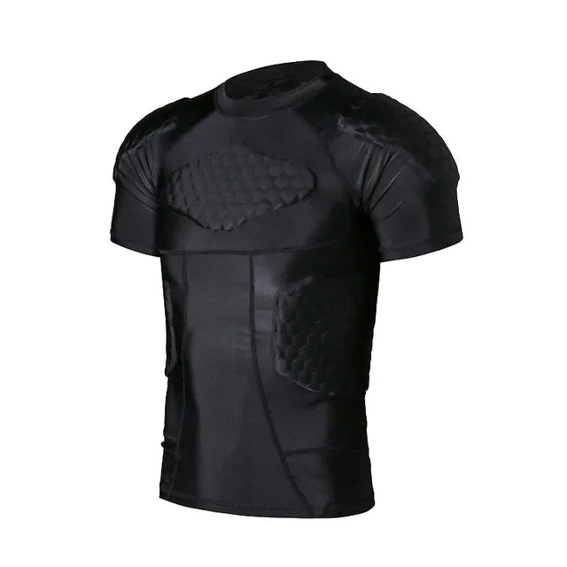 Padded Compression Shorts Vest Knee Pads Protector Football Paintball Basketball Skating Rugby Soccer Anti-collision Suits Sets