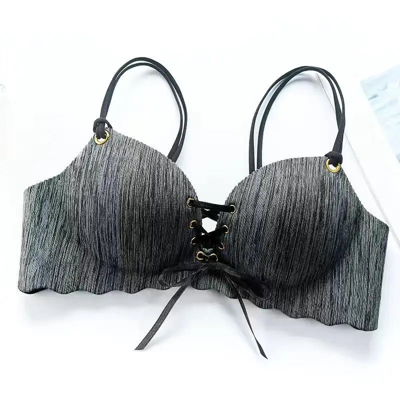 Fashion Sexy Bars Adjusted Seamless Lingerie Wire Free Bras For Women Push Up Bra Intimates
