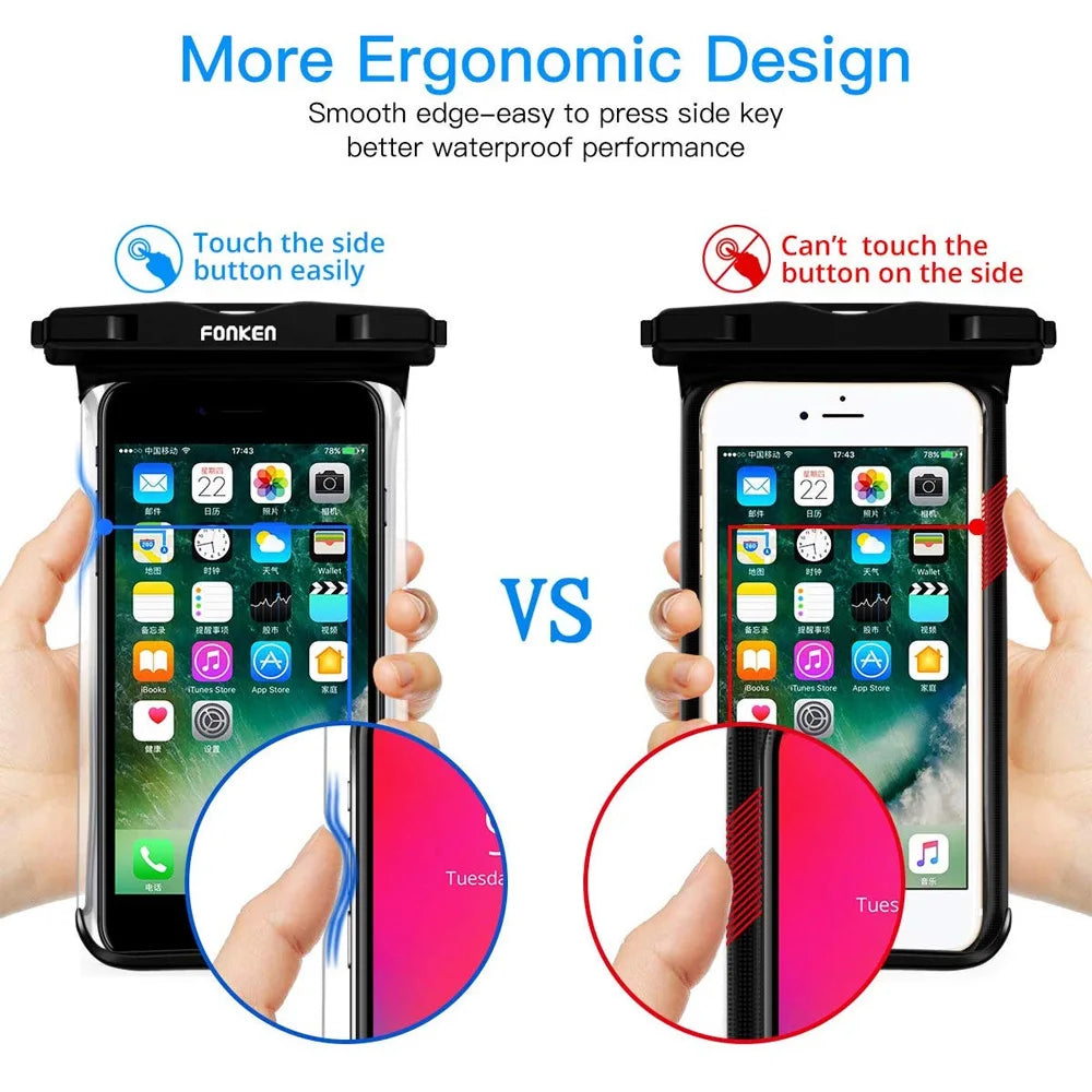 Waterproof Swimming Phone Pouch Universal Case Underwater Dry Bag Cover For iPhone 11 12 13 14 Pro Max Xiaomi 13 Water Proof Bag