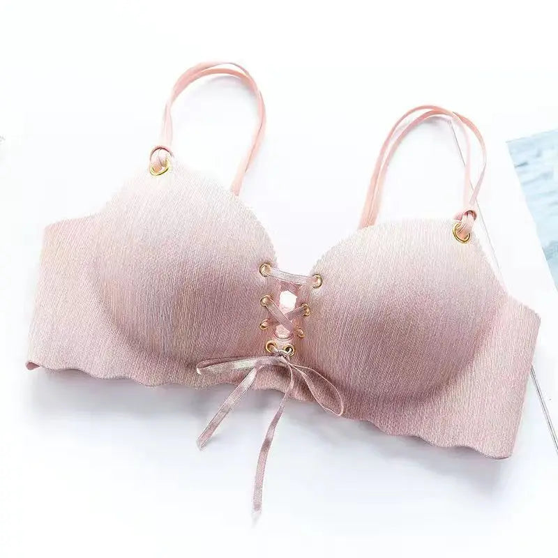 Fashion Sexy Bars Adjusted Seamless Lingerie Wire Free Bras For Women Push Up Bra Intimates