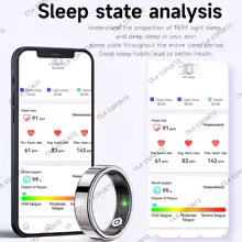 For SmartRing 2025 Women Men Waterproof Health Ring 7-13 size Sport Couple Smart Ring Tiktok Slide Control Sleep Monitor