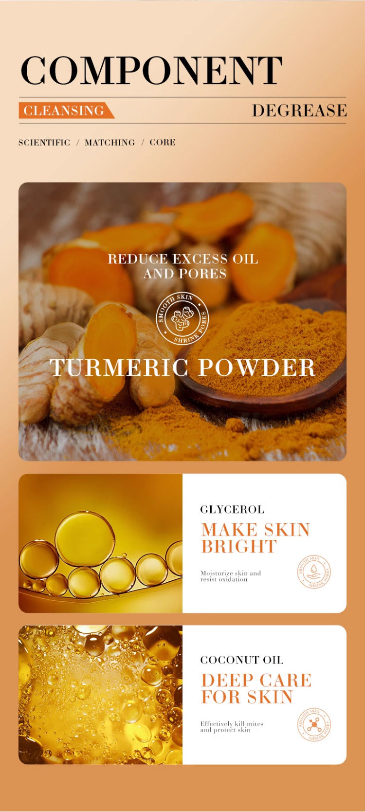 Natural Rice & Turmeric Handmade Soap with Vitamin C | Lemon Essential Oil Cleansing Bar for Face & Body | Organic Skincare Arti
