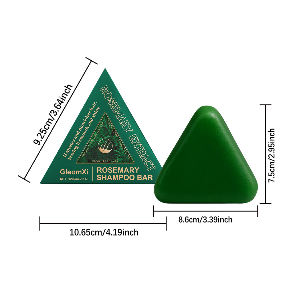 Rosemary Shampoo Bar Hair Growth Anti Hair Loss Oil Control Improve Frizz Split Ends Refreshing Nourishing Handmade Solid Soap