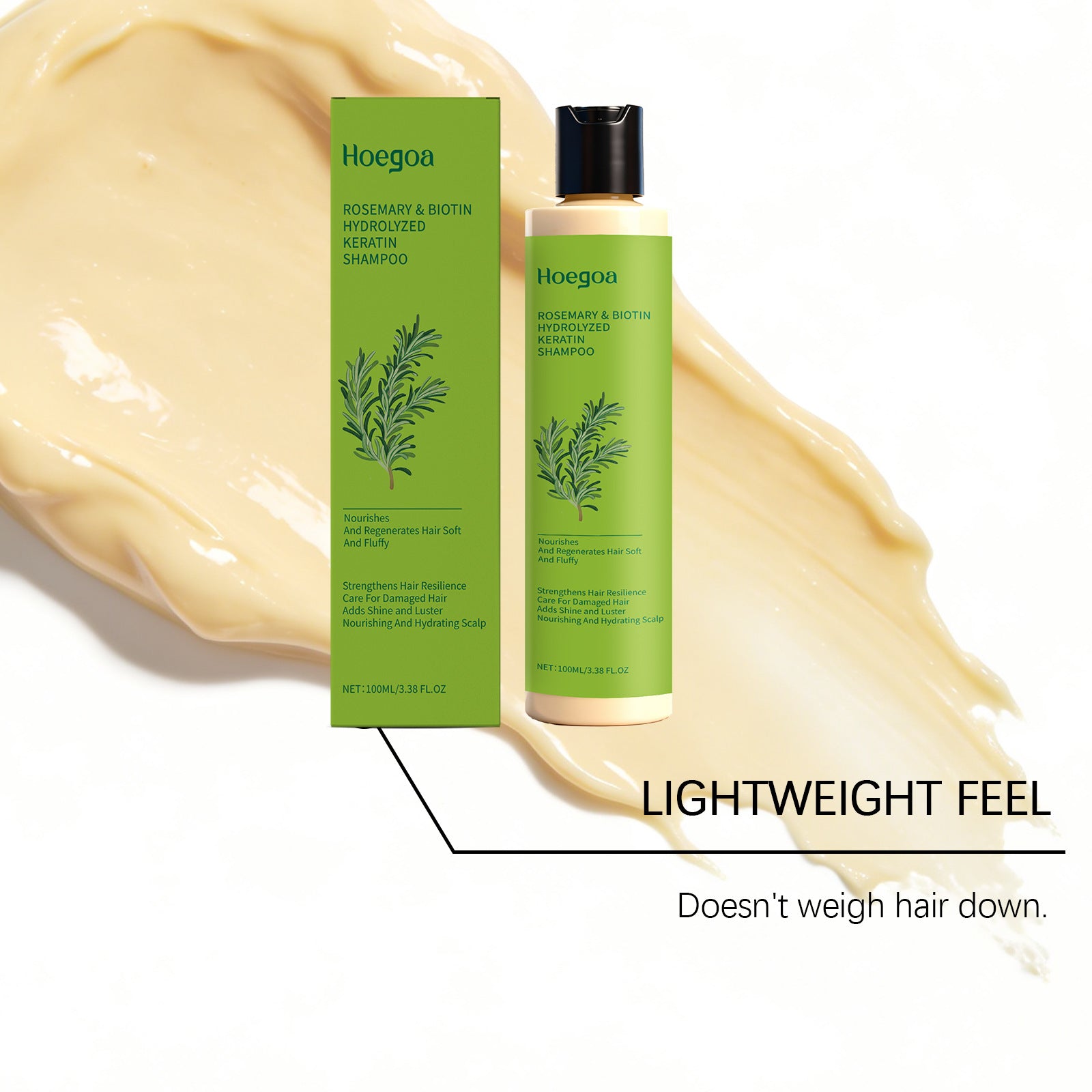 Rosemary Shampoo Oil Control Thickening Dry Frizzy Damaged Repair Volumizing Refresh Smoothing Hydrating Scalp Cleansing Shampoo