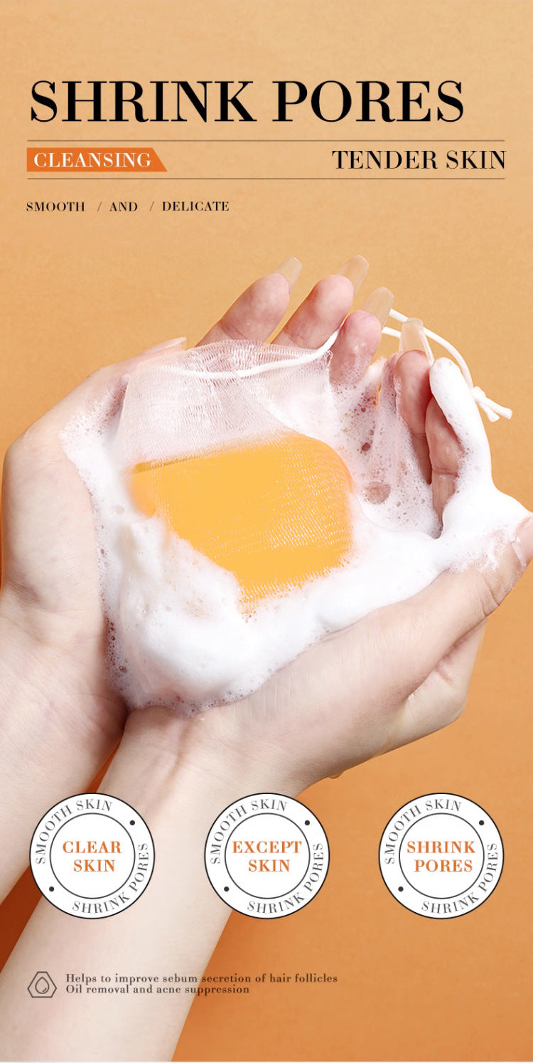 Natural Rice & Turmeric Handmade Soap with Vitamin C | Lemon Essential Oil Cleansing Bar for Face & Body | Organic Skincare Arti