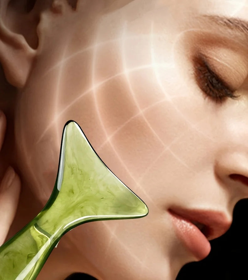 Gua sha facial tool, gua sha massage tool, lymphatic detoxification massage gua sha board for face, eyes, neck, body