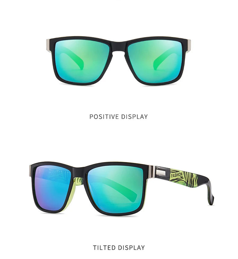 Classic UV400 Sunglasses for Men and Women Fashion Outdoor Sports Fishing Hiking Golf, Travel Square Retro Eyewear