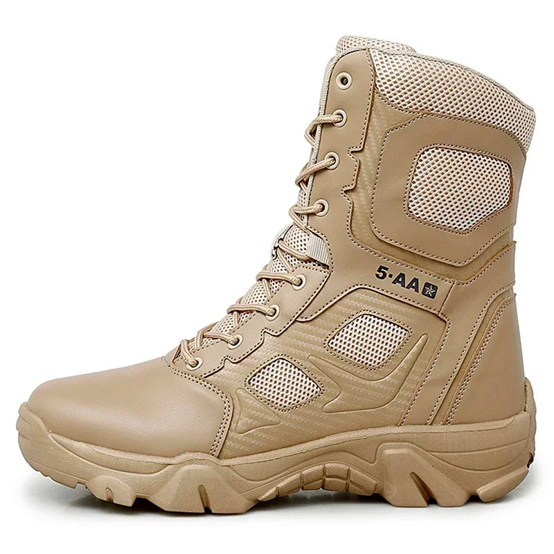 Men Shoes Winter Men Combat Tactical Boots 2025 Ankle Work Safety Shoes Special Force Army Boots Male Waterproof Motorcycle Shoe